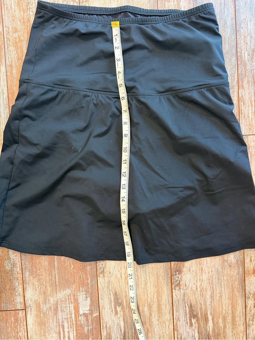 Women’s Lands End Ultra High Waisted Black Swimskirt, size XL